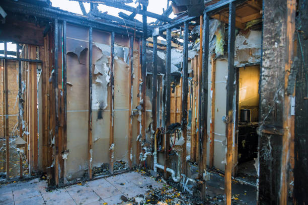 Professional Fire Damage Removal technician working in Silver Lake, MN